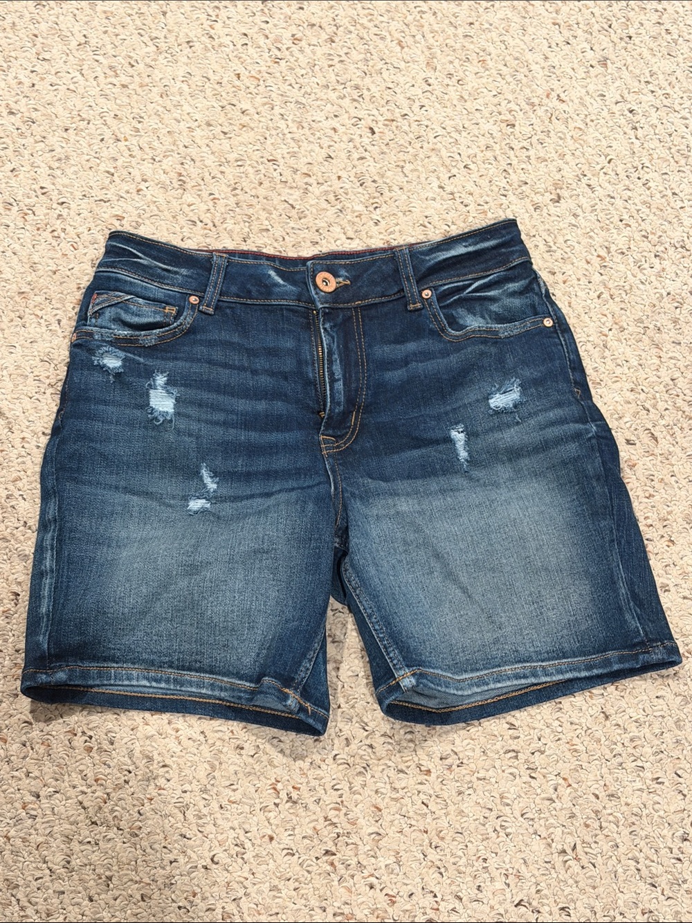 Edgely Classic Dark Wash Denim Shorts - size 8